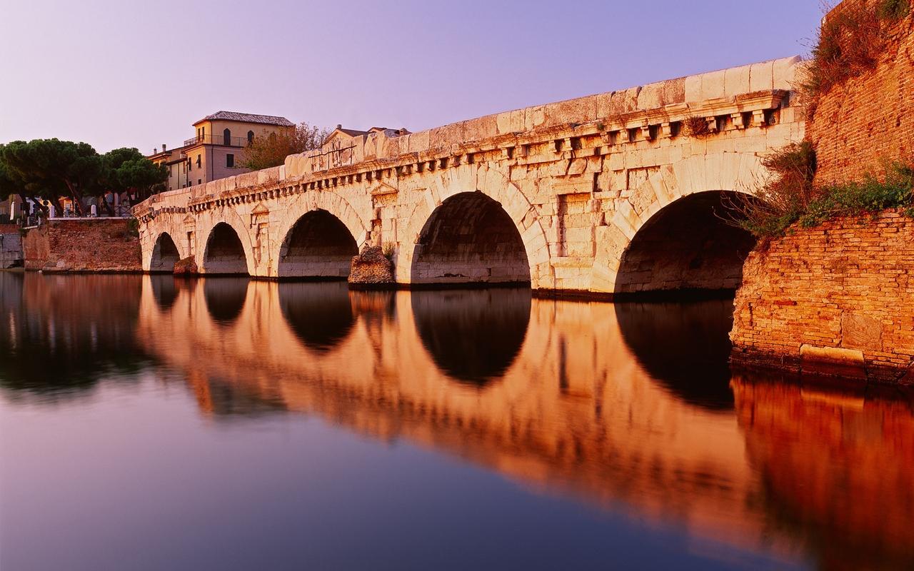 Bridge, Reflection, Italy