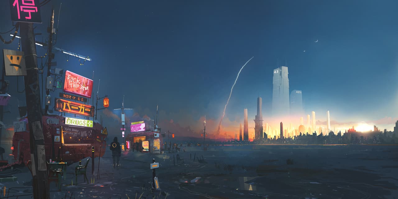 Artwork, Digital Art, Cityscape