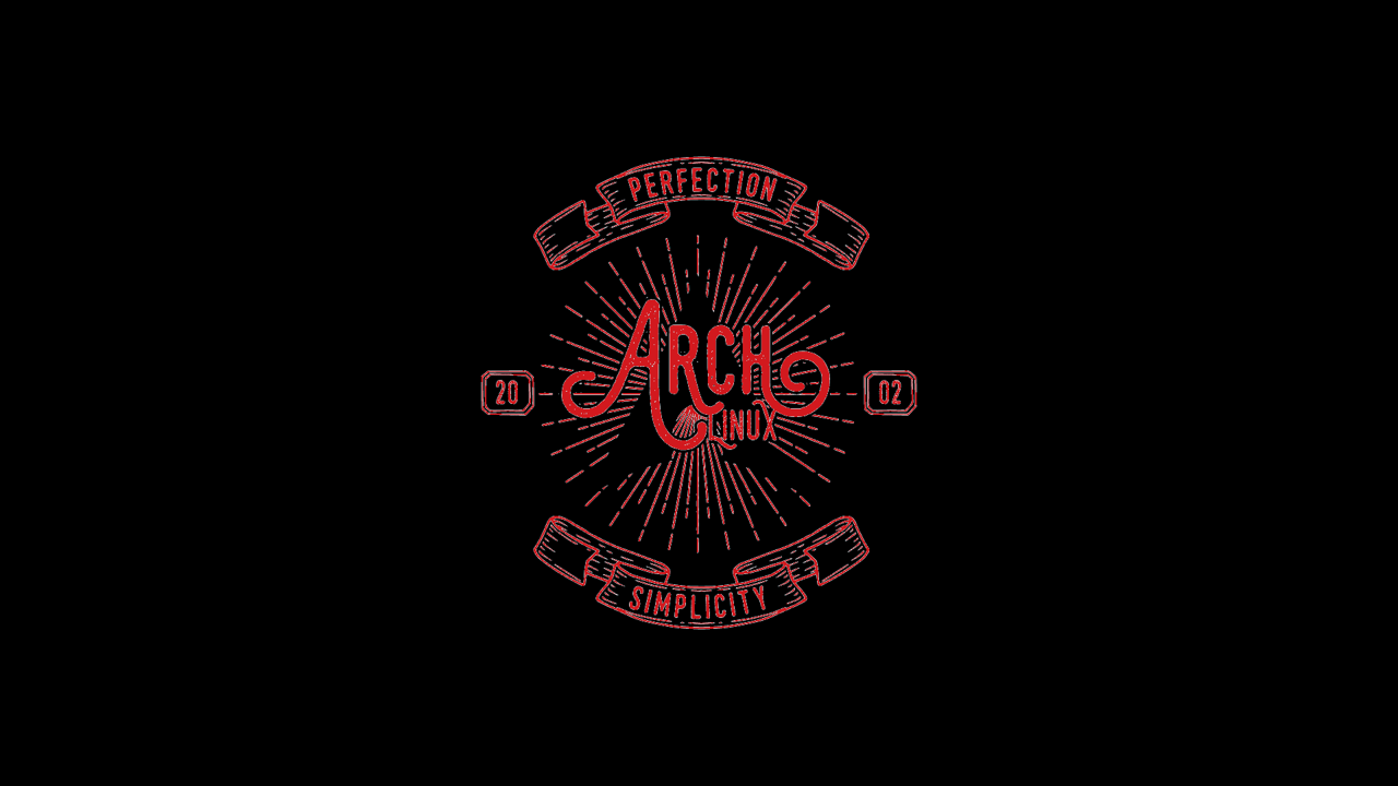 Arch Linux, Linux, Black Background