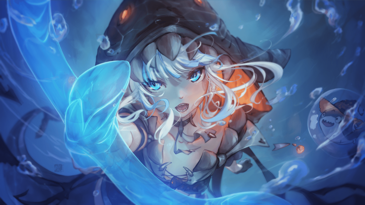 Mitsu, Gawr Gura, Silver Hair