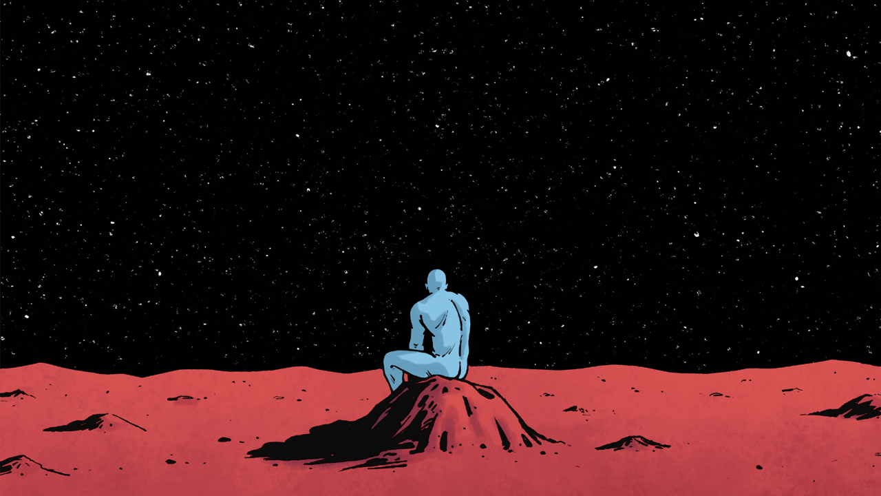 Dr. Manhattan, Stars, Space
