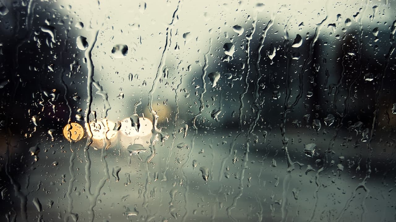 Water Drops, Water On Glass, Bokeh