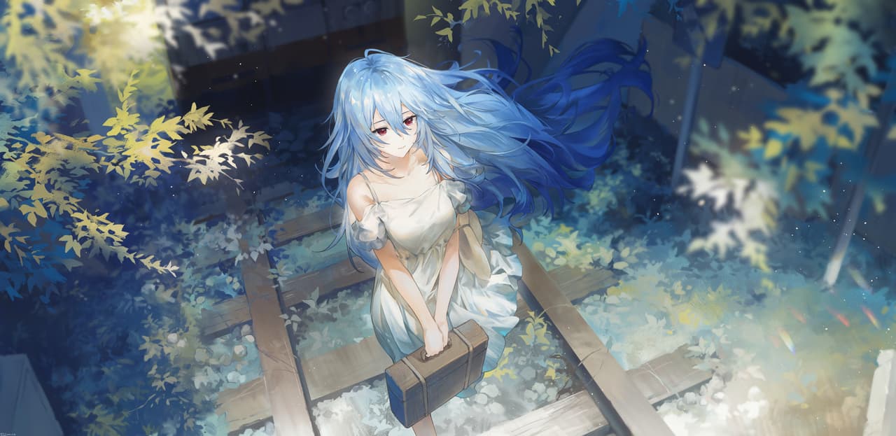 Blue Hair, Red Eyes, Railway