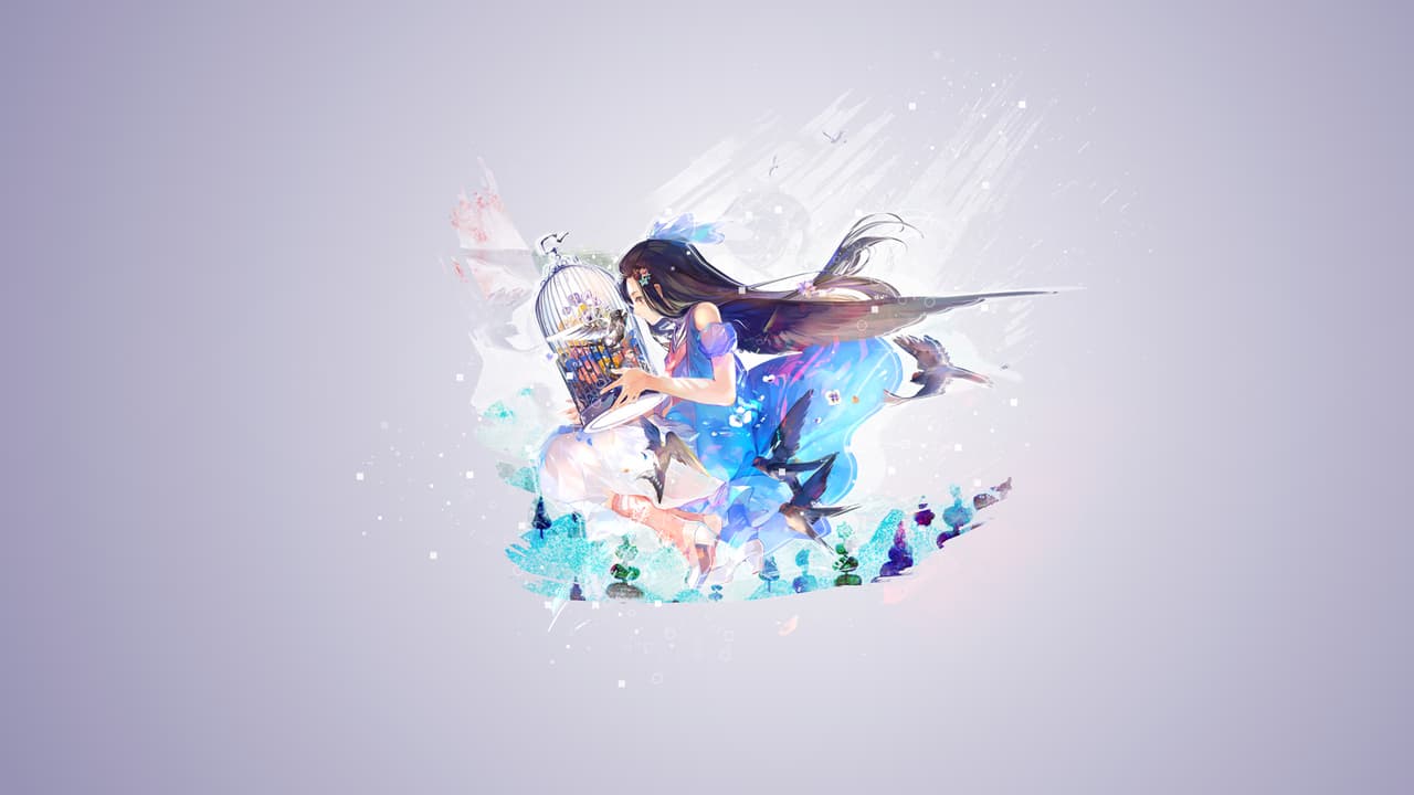 Fantasy Girl, Blue, Birdcage