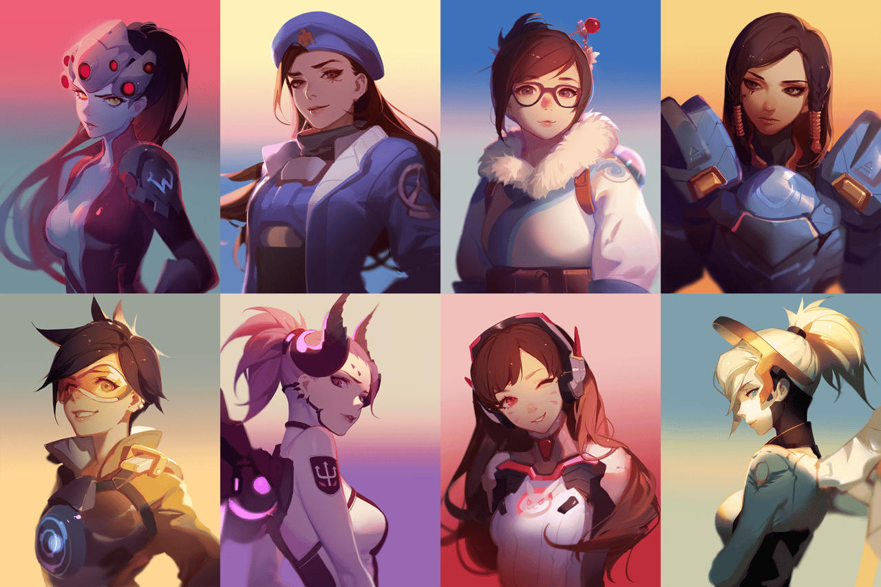 Ana Amari (Overwatch), Pharah (Overwatch), Tracer (Overwatch)