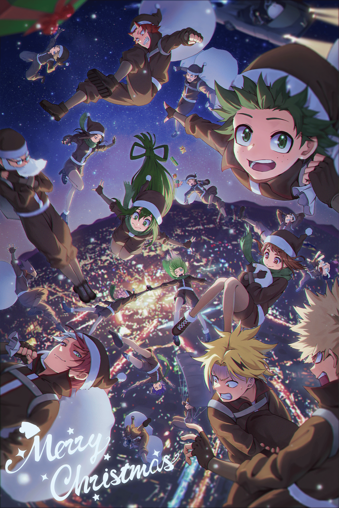 Boku No Hero Academia, Izuku Midoriya, Cityscape