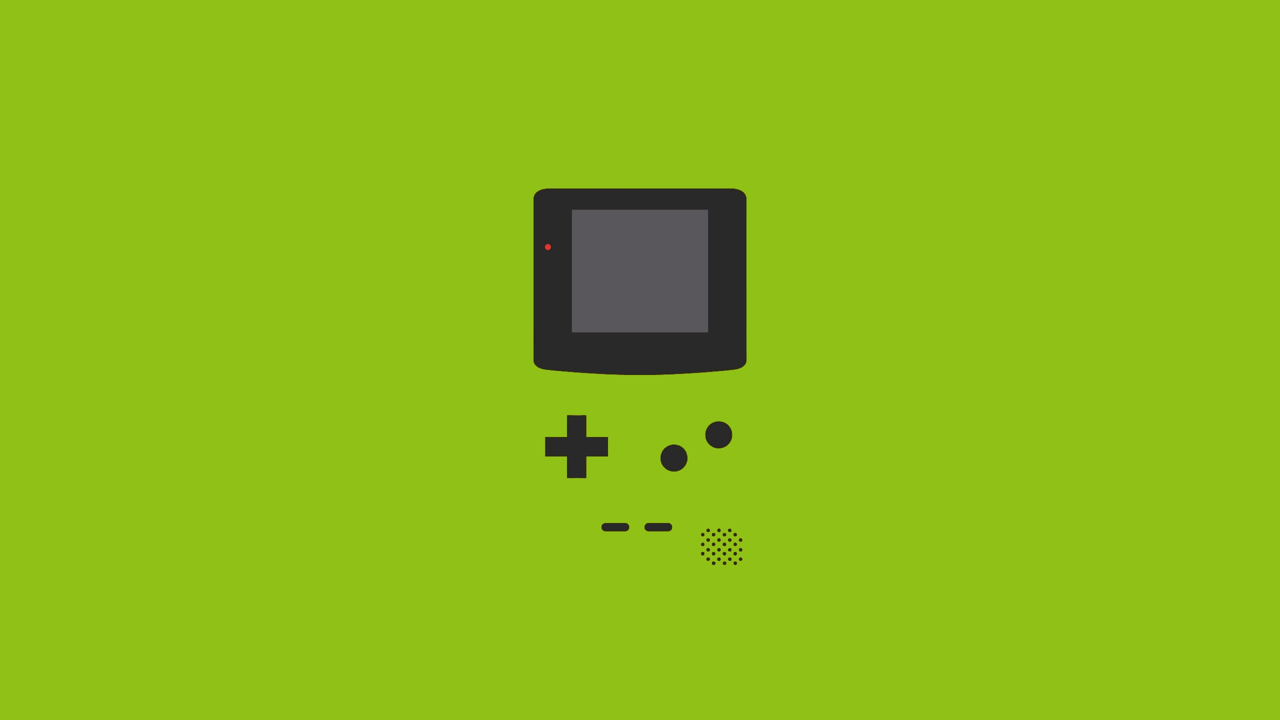 Green Background, Nintendo, Nintendo Game Boy