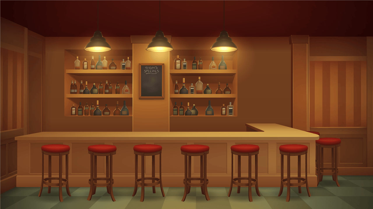 Pub, Indoors, Bottles