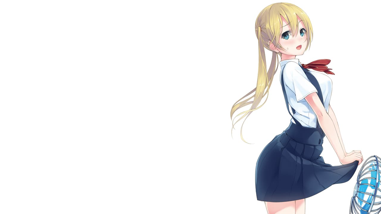 Blonde, School Uniform, Lifting Skirt