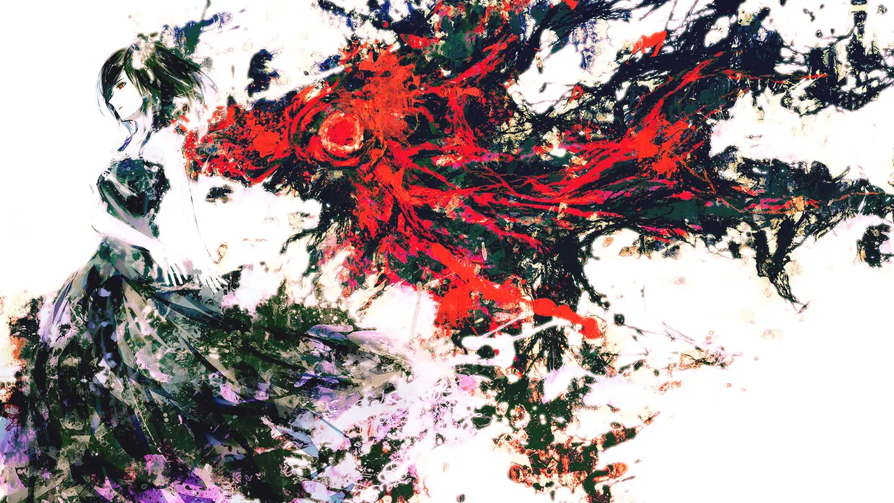 A red and white paint