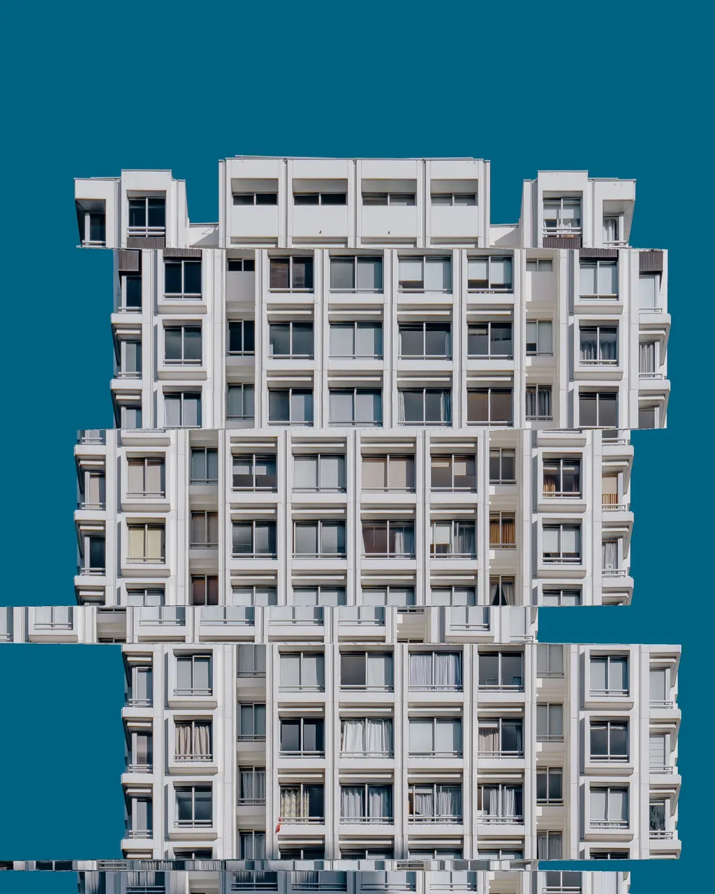 A building with many windows