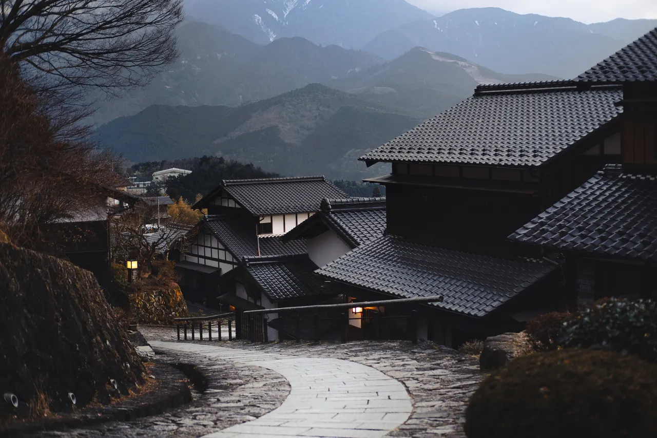 A stone path leading to a building