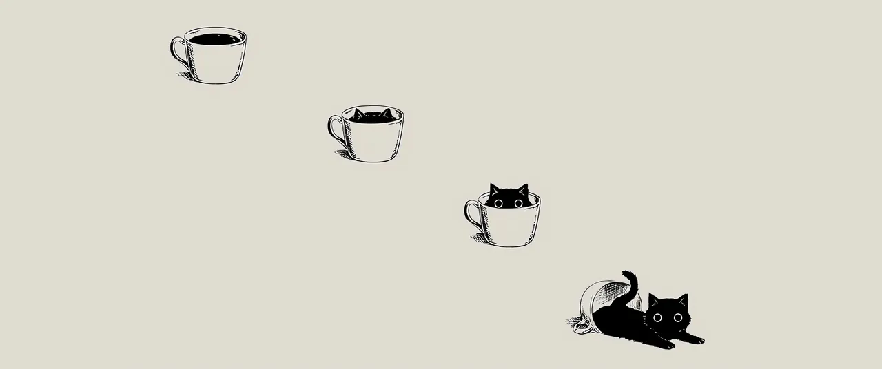 A cat in a cup
