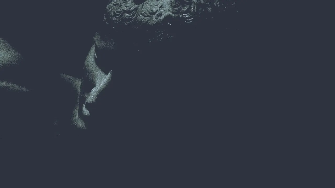 A person with curly hair