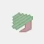 A green and pink tree