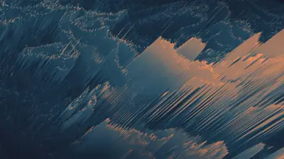 A blue and orange background