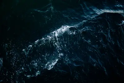 A close up of water