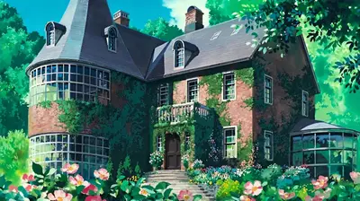 A house with ivy on the front