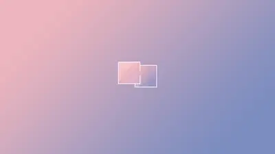 A blue and pink gradient with white squares