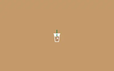 A cup with a straw