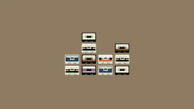 A group of cassette tapes