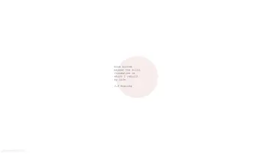 A white circle with black text