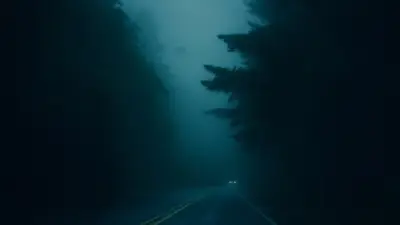 A road with trees on either side of it