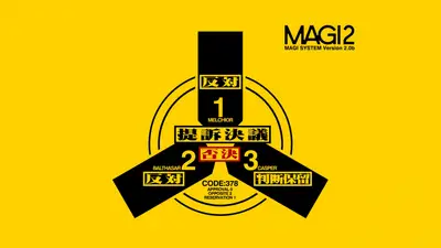 A yellow and black logo