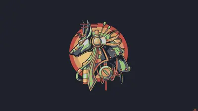 An anubis in a circle