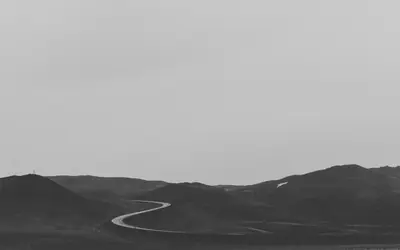 A road going through a desert