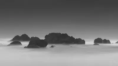 Rocks in the water