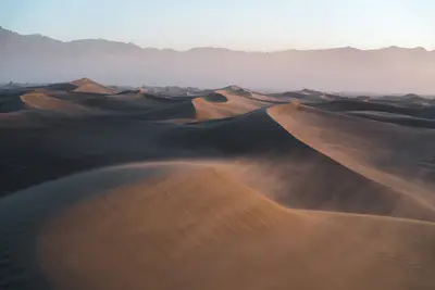 A sand dunes in the desert