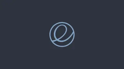A blue circle with a letter e in it