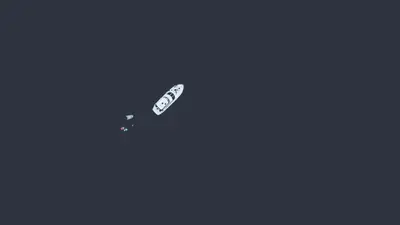 A boat in the water