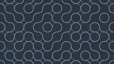 A pattern of circles and lines