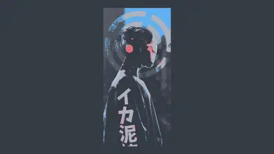 A person wearing headphones