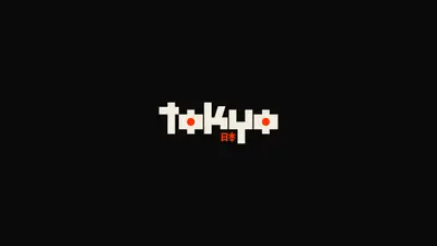 A black background with white text and red dots