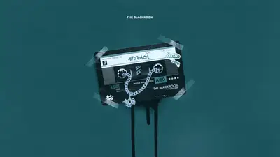 A cassette tape with a chain and a chain